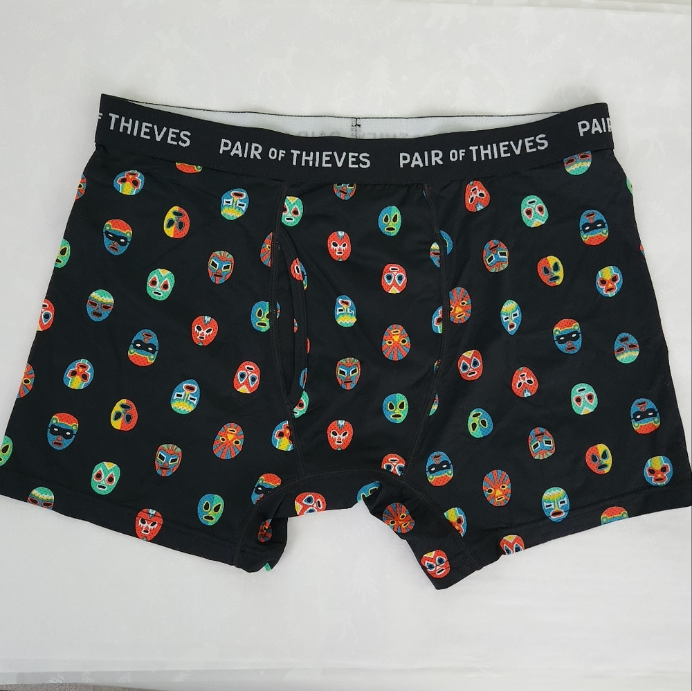 ✨️NWOT Pair of Thieves Mens boxer briefs 1-pack Black Large Super fit Mesh Magic